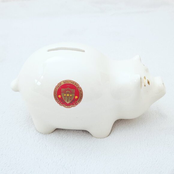 USC University of Southern California College Piggy Bank Trojans Baby Gift Party - Picture 4 of 14